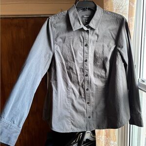 EUC Madewell Darted Button-Up Shirt in (Re)generative Chino | Women’s Plus 18W